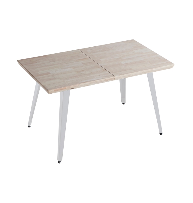 Mesa Comedor Extensible Termoli - 140/180/220 x 80 cm - Roble Nordish / Blanco