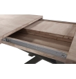 Mesa Comedor Extensible Ischia - 160/200/240 x 90 cm - Roble Honey / Negro
