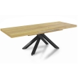 Mesa Comedor Extensible Bari - 160/200/240 x 90 cm - Cedro / Negro