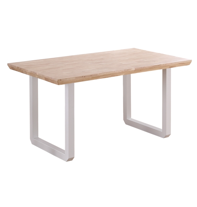 Mesa Comedor Fija Potenza - 150 x 90 cm - Roble Nordish / Blanco