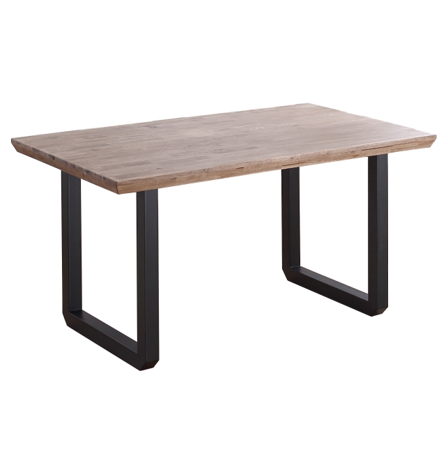 Mesa Comedor Fija Maratea - 150 x 90 cm - Roble Honey / Negro