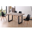 Mesa Comedor Fija Maratea - 150 x 90 cm - Roble Honey / Negro