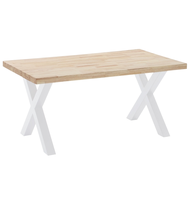 Mesa Comedor Fija Crotona - 160 x 90 cm - Roble Nordish / Blanco