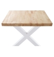 Mesa Comedor Fija Crotona - 160 x 90 cm - Roble Nordish / Blanco