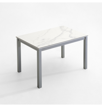 Mesa Turin – Cerámica, doble extensible y personalizable