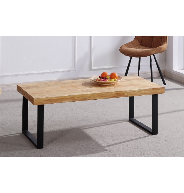 Mesa Centro Taranto - 120 x 60 cm - Roble Nordish / Negro