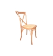 Silla Comedor Madera Milazzo - Natural Claro / Rattan
