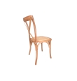 Silla Comedor Madera Milazzo - Natural Claro / Rattan