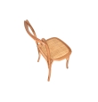 Silla Comedor Madera Milazzo - Natural Claro / Rattan