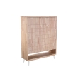 Consola Alta Mondragone - 120 x 40 cm - Roble Nordish / Blanco