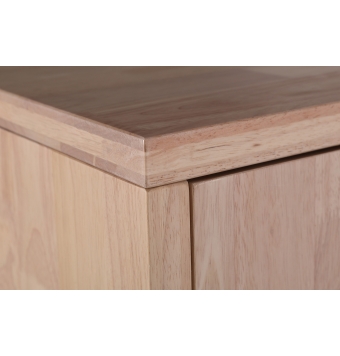 Consola Alta Mondragone - 120 x 40 cm - Roble Nordish / Blanco