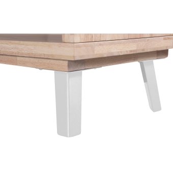 Consola Alta Mondragone - 120 x 40 cm - Roble Nordish / Blanco