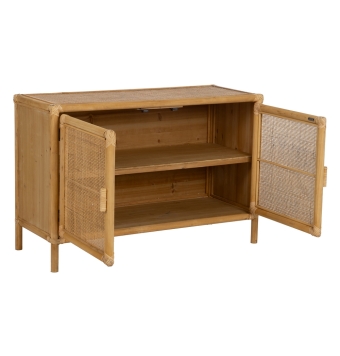Mueble Auxiliar Salón Vigna - 97,50 x 40 x 65 cm - Natural Ratán