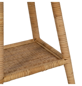 Mesa Auxiliar de salón Vigna -  45 x 45 x 56,50 cm - Natural Ratán