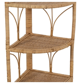 Estantería Salón Vigna - 45 x 33,50x 90 cm - Natural Ratán