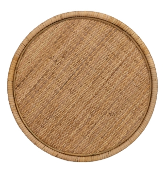 Mesa Auxiliar de salón Vigna -  45 x 45 x 56,50 cm - Natural Ratán