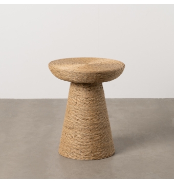 Mesa Auxiliar Salón Vigna -   49 x 58cm - Natural / Cuerda