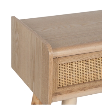 Consola Roca -  90 x 35 x 78 cm - Natural Madera Paulonia / Dm