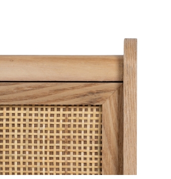 Consola Roca -  90 x 35 x 78 cm - Natural Madera Paulonia / Dm