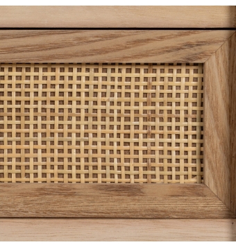 Consola Roca -  90 x 35 x 78 cm - Natural Madera Paulonia / Dm