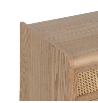 Sinfonier Roca - 40 x 30 x 104 cm - Natural Madera Paulonia / Dm