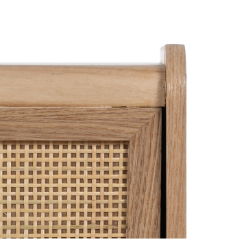 Sinfonier Roca - 40 x 30 x 104 cm - Natural Madera Paulonia / Dm