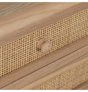 Sinfonier Roca - 40 x 30 x 104 cm - Natural Madera Paulonia / Dm