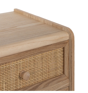 Sinfonier Roca - 40 x 30 x 104 cm - Natural Madera Paulonia / Dm