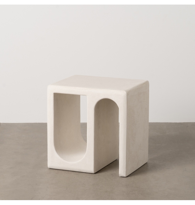 Mesa Auxiliar Olivo - 48 x 37 x 49 cm - Blanco Dm Mesa Auxiliar Olivo - 48 x 37 x 49 cm - Blanco Dm