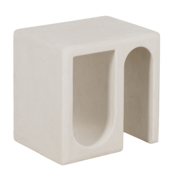 Mesa Auxiliar Olivo - 48 x 37 x 49 cm - Blanco Dm
