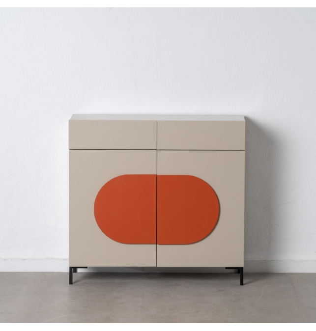 Mueble Recibidor Lodi -  90 x 32 x 85,50 cm -  Dm / Metal