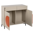 Mueble Recibidor Lodi -  90 x 32 x 85,50 cm -  Dm / Metal