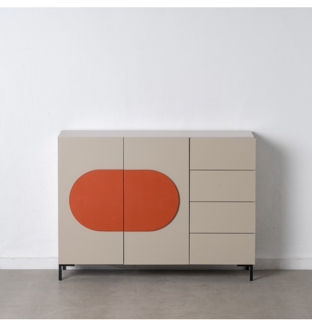 Aparador Salón Lodi -  113 x 31,30 x 85 cm - Dm / Metal