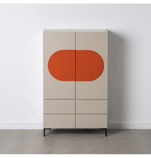 Armario Salón Lodi - 75 x 41,80x 123cm - Dm /Metal Armario Salón Lodi - 75 x 41,80x 123cm - Dm /Metal