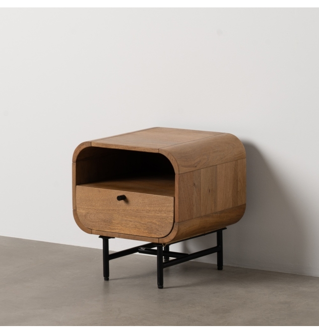 Mesita Salón Udine - 40 x 40 x 45cm - Natural / Madera de Mango