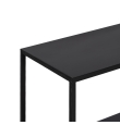Consola Entrada Vento - 100 x 26 x 75 cm - Negro Metal