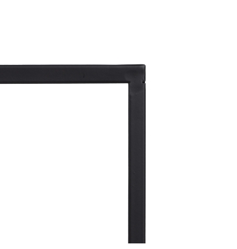 Consola Entrada Vento - 100 x 26 x 75 cm - Negro Metal