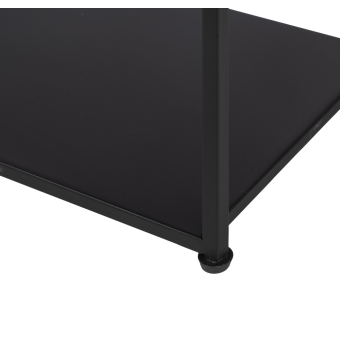 Consola Entrada Vento - 100 x 26 x 75 cm - Negro Metal