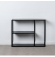 Estantería Vento - 100 x 30 x 81 cm - Negro Acero