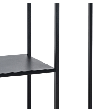 Estantería Vento - 100 x 30 x 81 cm - Negro Acero