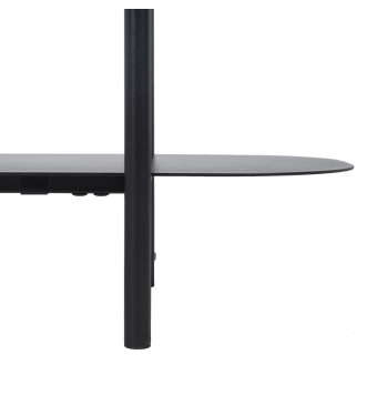 Estantería Vento - 90 x 28 x 70,30 cm - Negro Acero