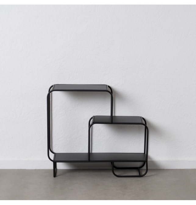 Estantería Vento -  72 x 30 x68 cm - Negro Metal