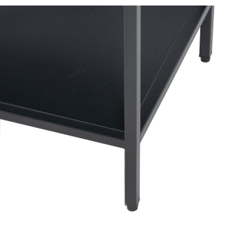 Estantería Vento - 120 x 32 x 55 cm - Negro Acero