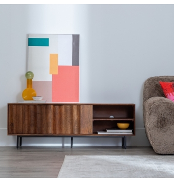 Mueble Tv alón Corso - 140 x 40 x 50 cm - Madera de Mango