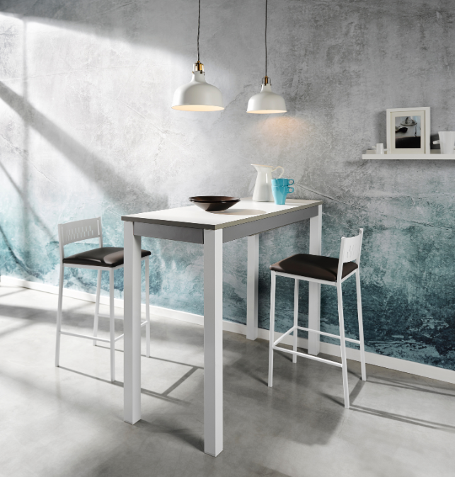 Mesa alta Ivrea – Extensible, personalizable y fabricada en España