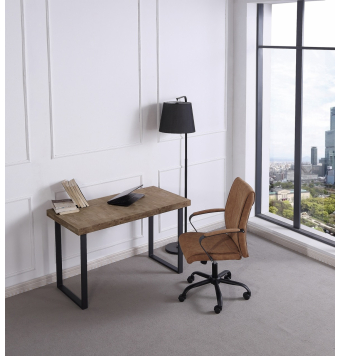 Compra ahora Mesa estudio Obetello 120x60 cm Roble oscuro/Negro | inthecor